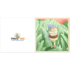 TreeBee-Ben Bee-note-let blank no message eco-friendly biodegradable greeting cards
