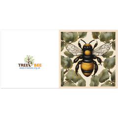 TreeBee- Woodland-note-let blank no message eco-friendly biodegradable greeting cards