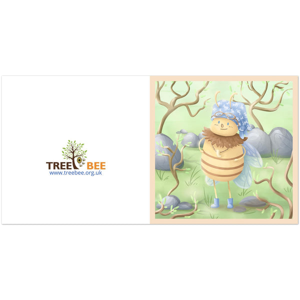 TreeBee-Andy Bee-note-let blank no message eco-friendly biodegradable greeting cards