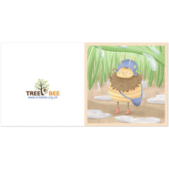 TreeBee-Abi Bee-note-let blank no message eco-friendly biodegradable greeting cards