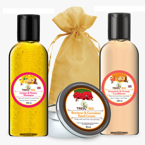 Shampoo, Conditioner and Hand Cream Gift Set