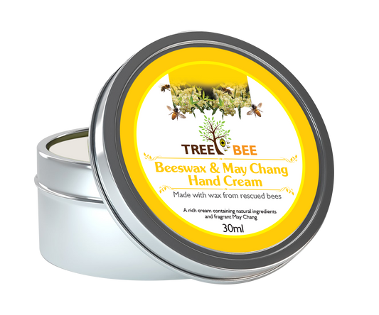 TreeBee 30ml-Eco-Friendly May Chang Beeswax Hand Cream - Hand Care for Sensitive Skin