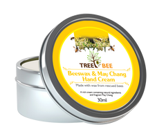 TreeBee 30ml-Eco-Friendly May Chang Beeswax Hand Cream - Hand Care for Sensitive Skin