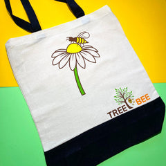 Canvas Tote Bag - Daisy Bee Design